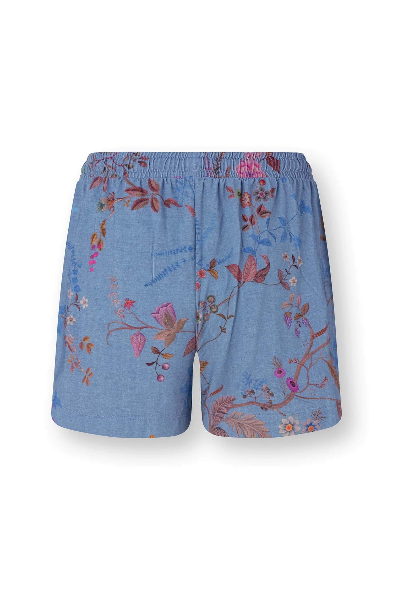 Bodhi Flower Blue Short Bob Trousers
