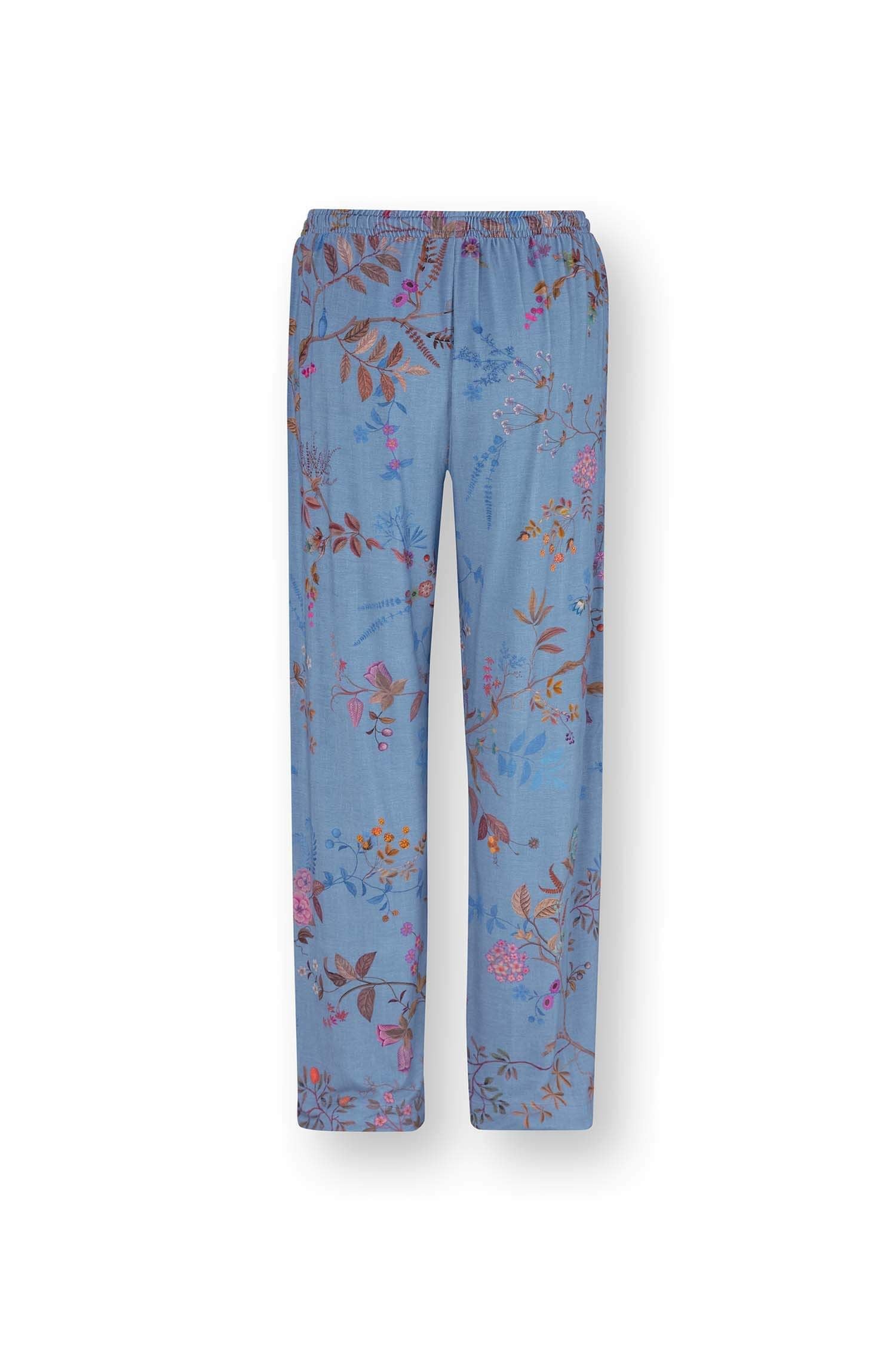 Dlouhé kalhoty Belin Bodhi Flower Blue - Pip Studio