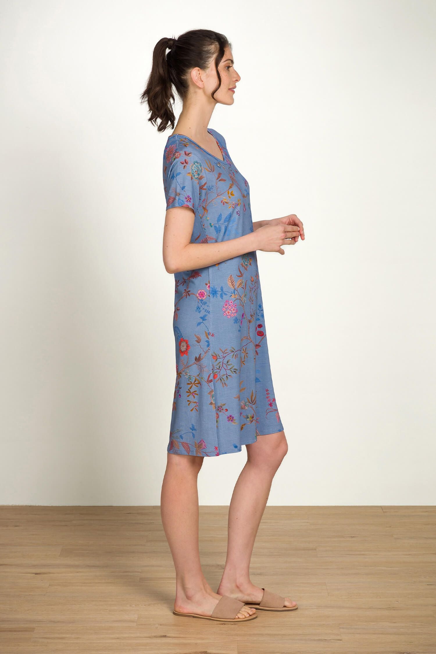 Noční košile Djoy Bodhi Flower Blue - Pip Studio