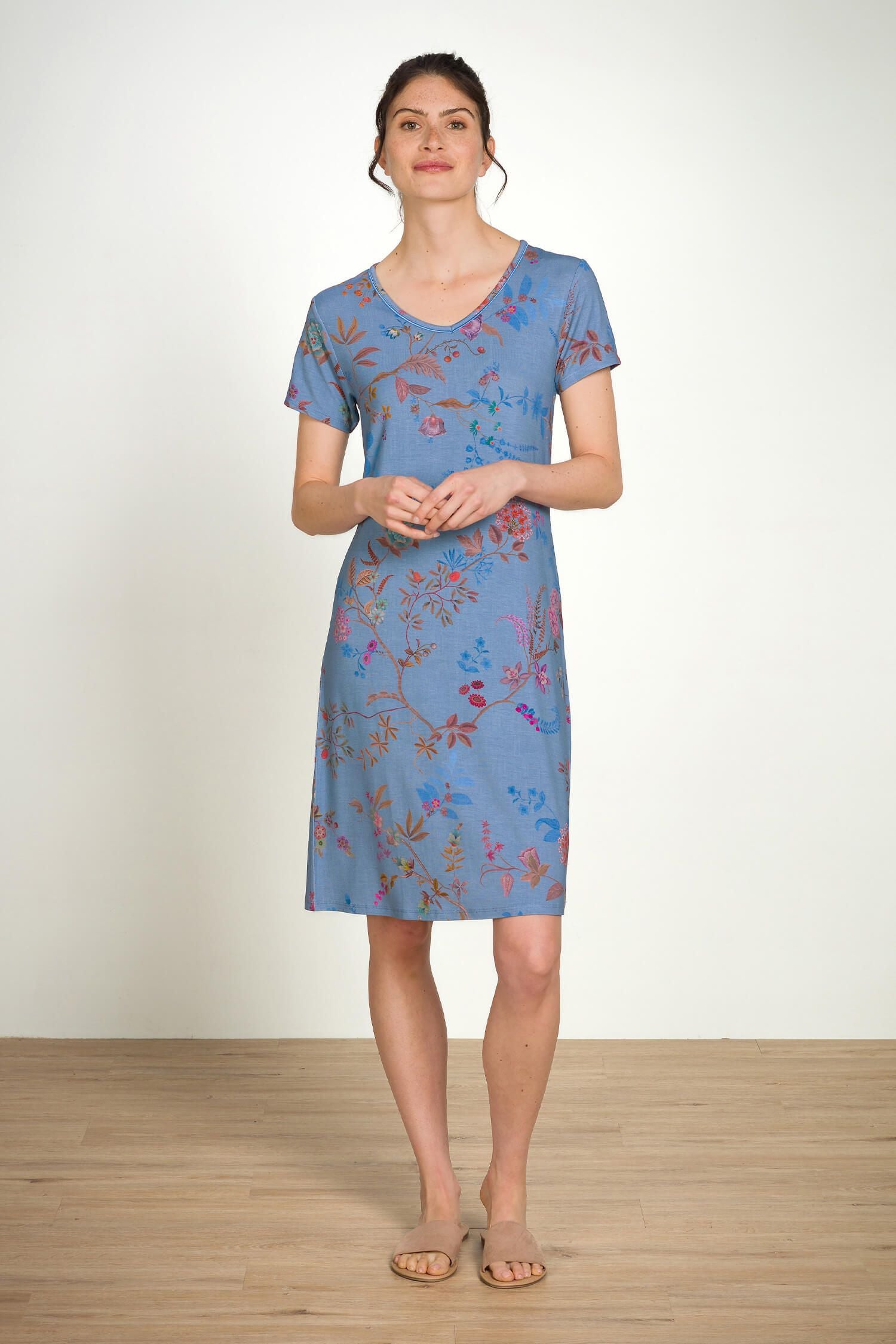 Noční košile Djoy Bodhi Flower Blue - Pip Studio