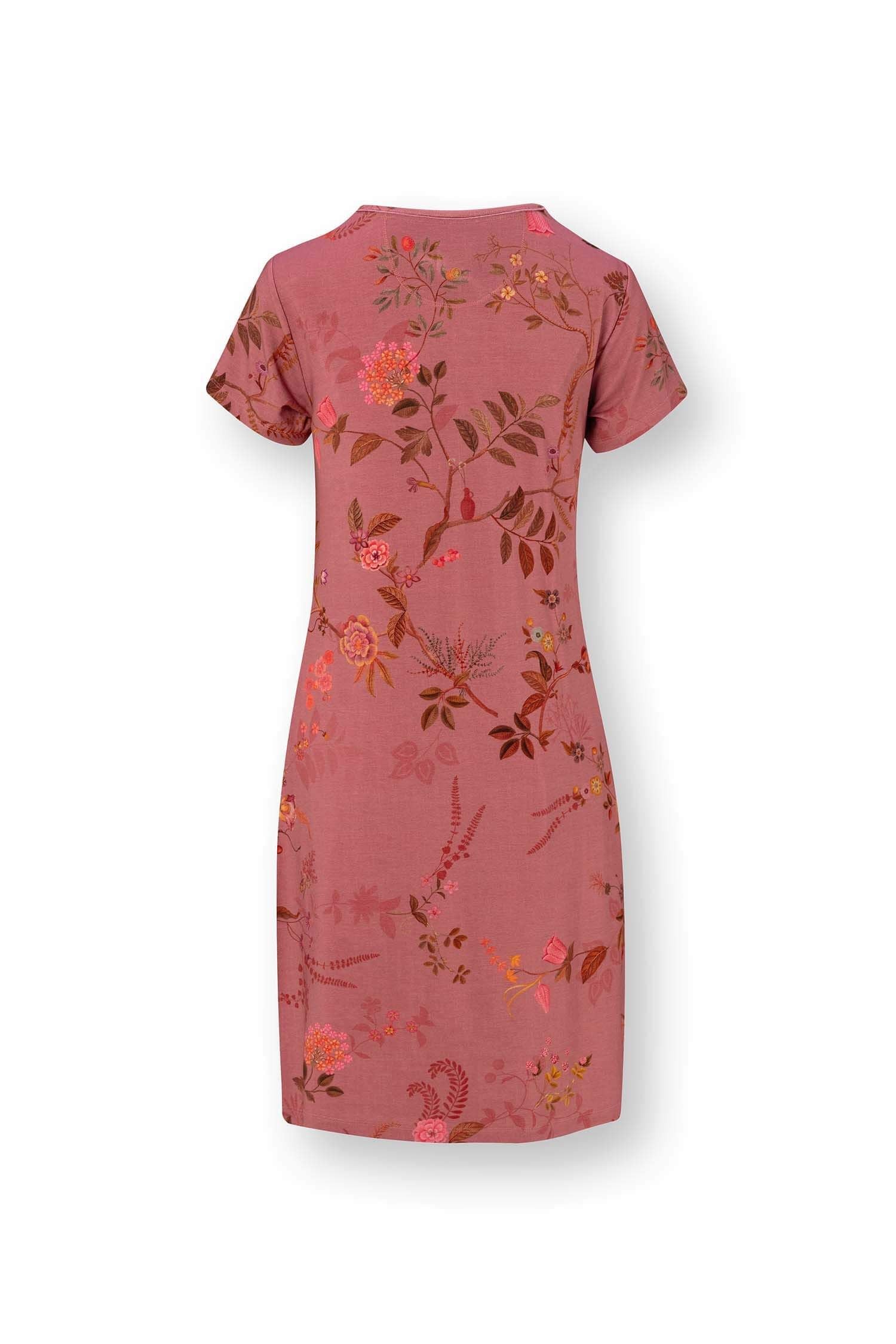 Noční košile Djoy Bodhi Flower Dark Pink - Pip Studio
