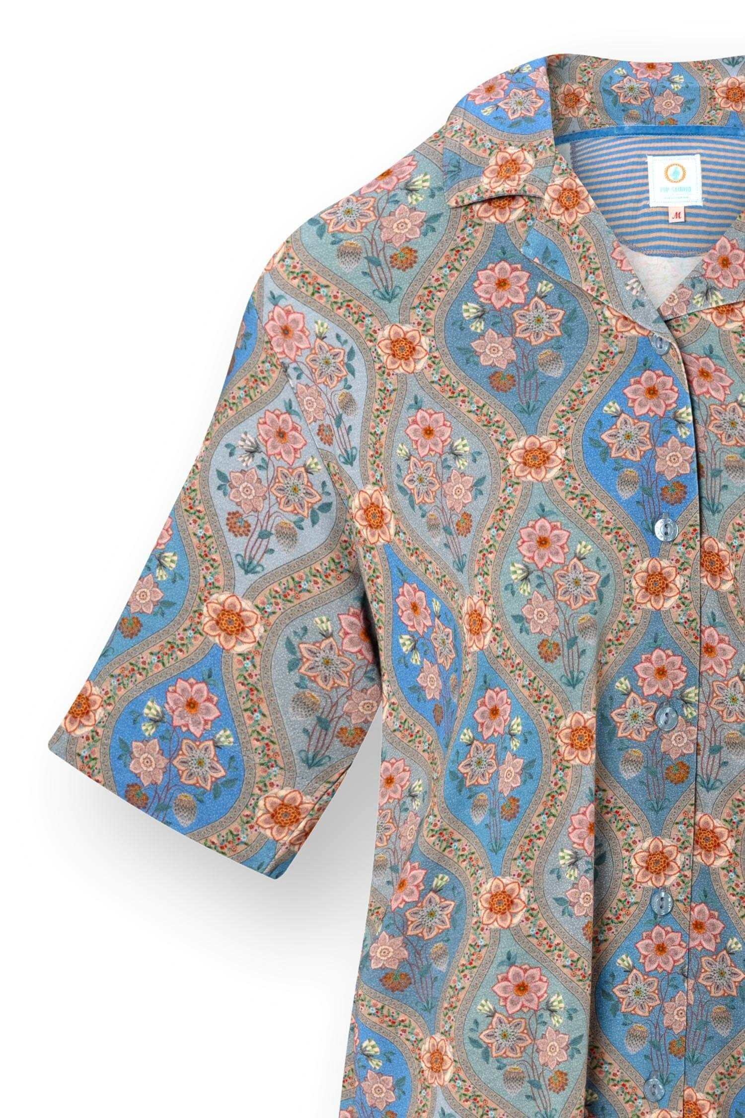 Košile Flora Ornamento Blue - Pip Studio