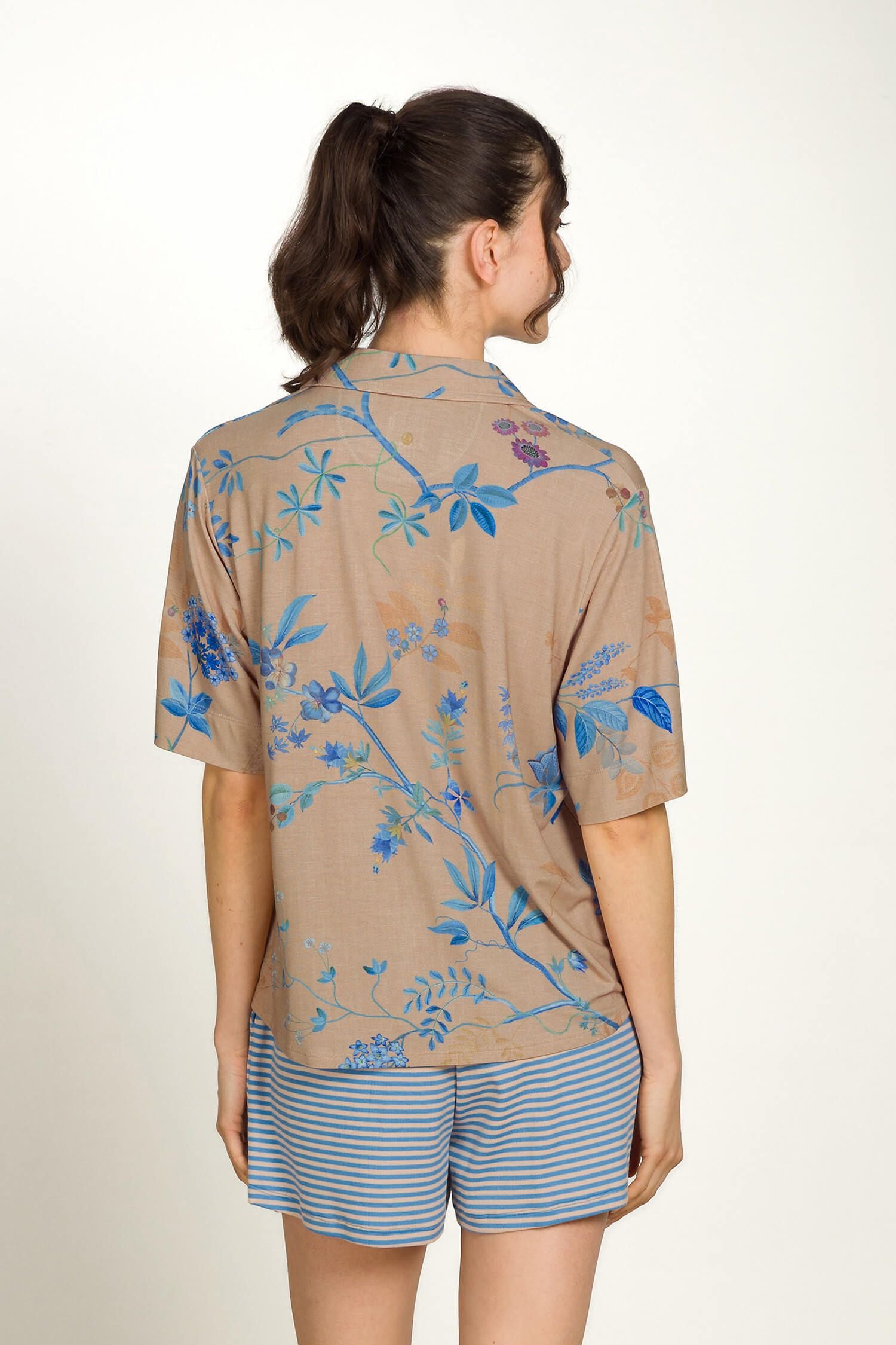 Košile Flora Marigold Blue - Pip Studio
