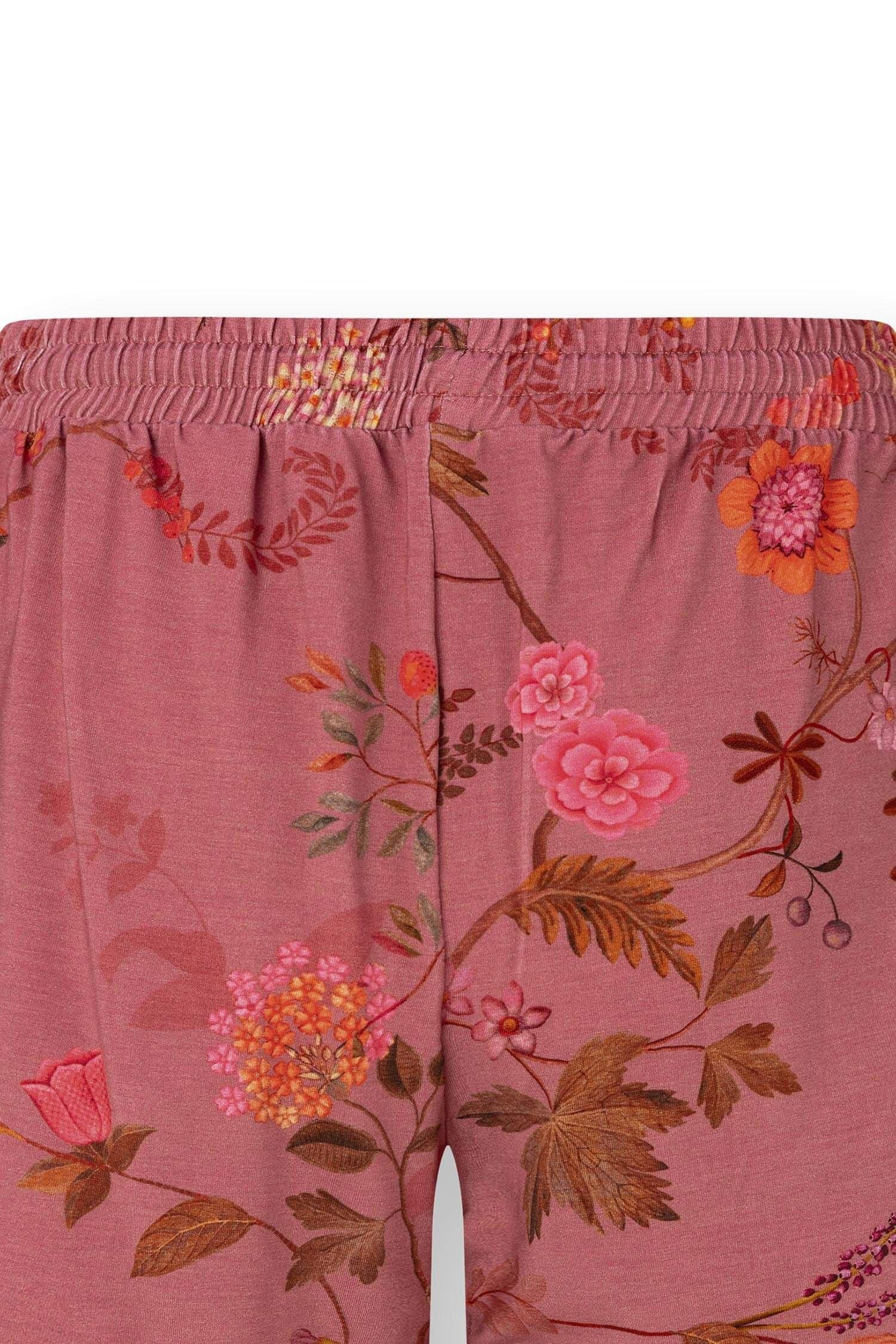 Dunkelrosa Bodhi Floral Bob Shorts