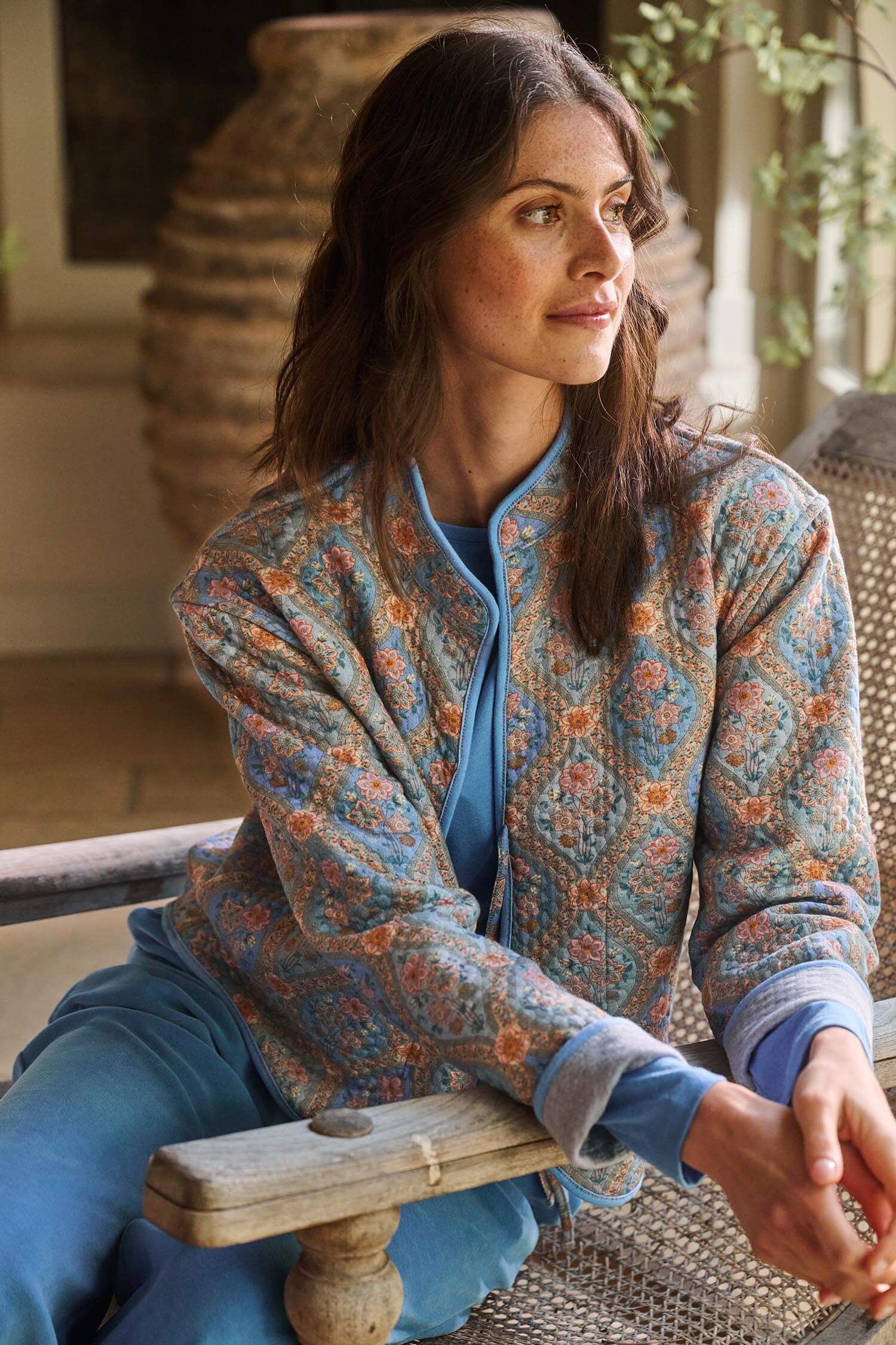 Nova Jacket Ornamental Blue