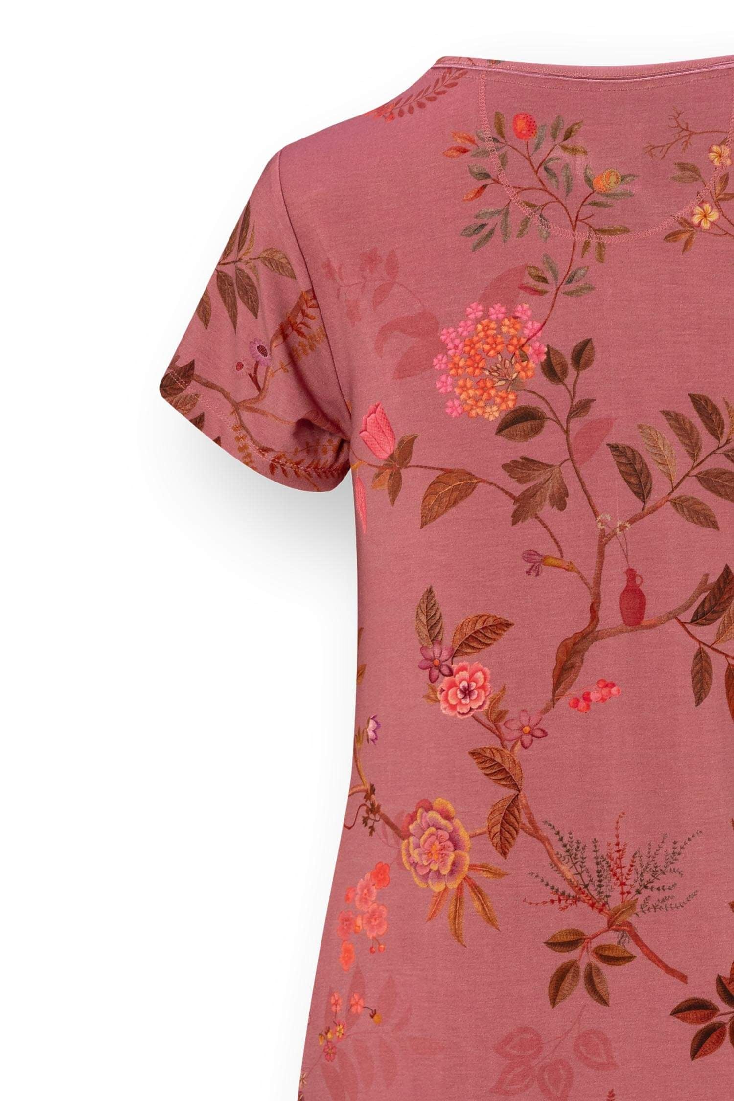 Noční košile Djoy Bodhi Flower Dark Pink - Pip Studio