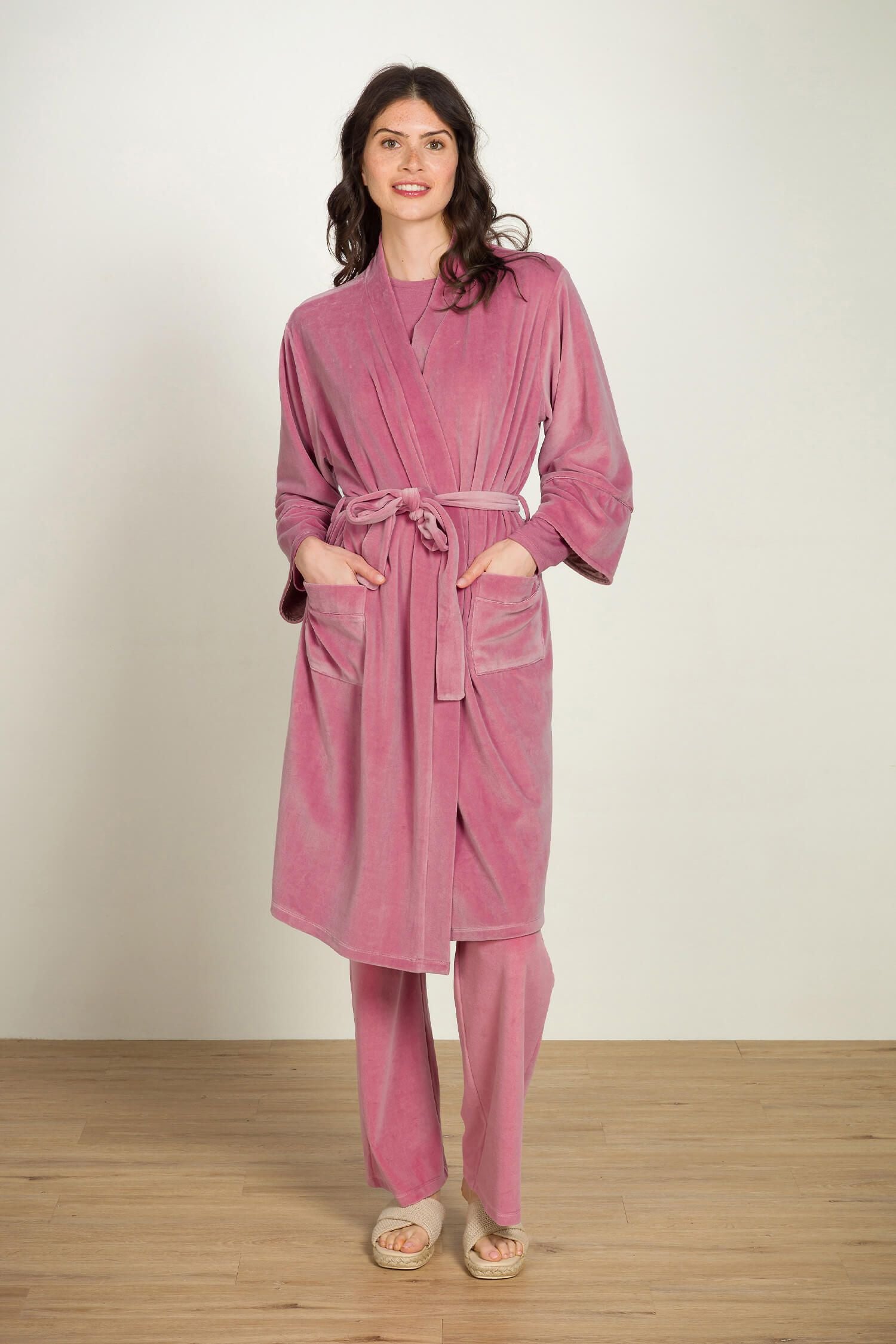 Kimono Naomi - Samtgrün