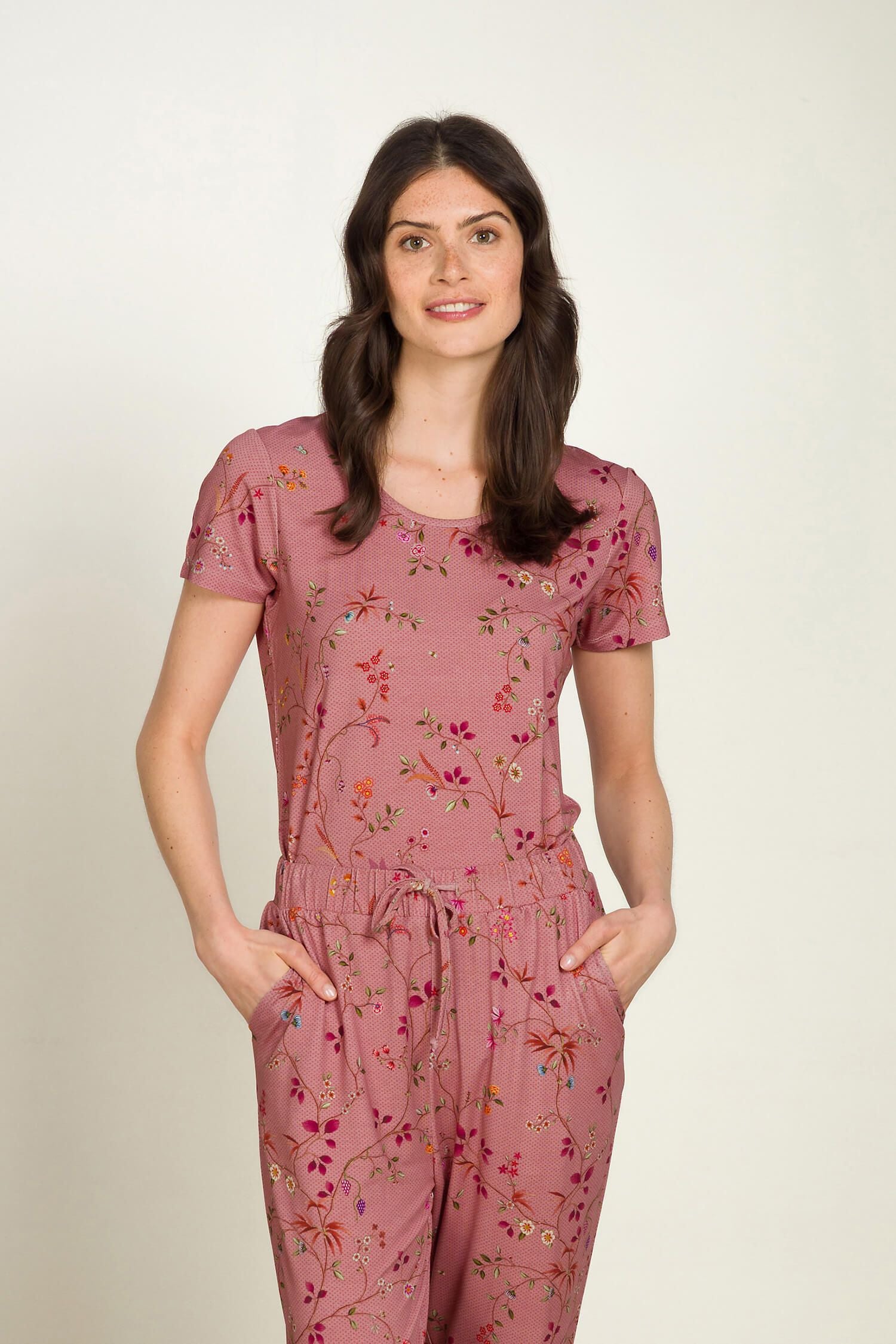 Delhi Dreams Pink Tilly Short Sleeve Top