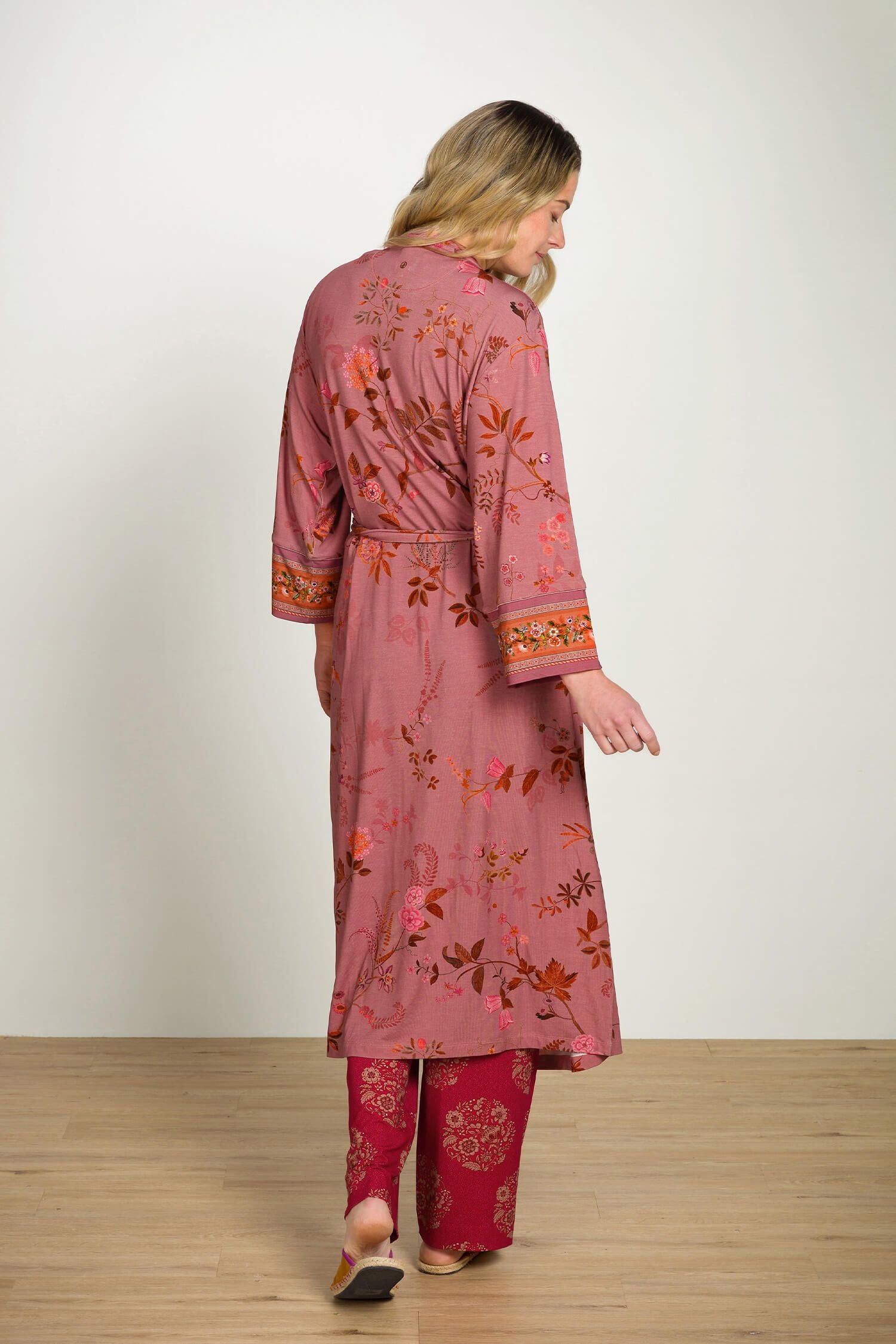 Noa Kimono Bodhi Flower dark pink