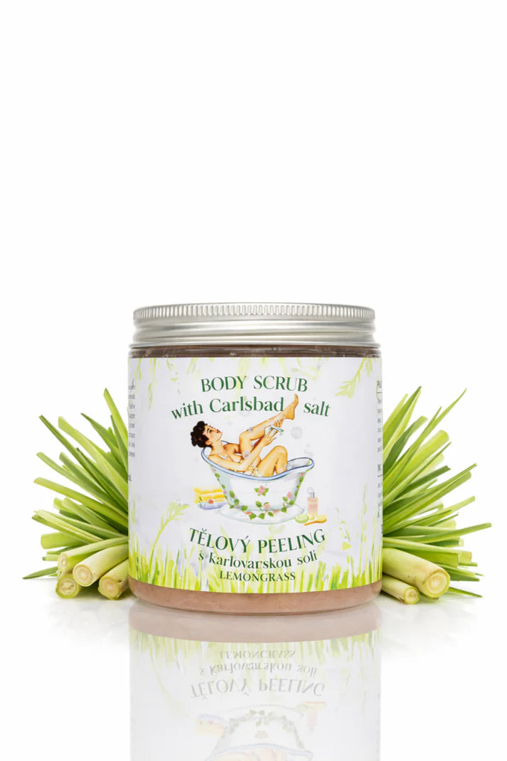 Tělový peeling s karlovarskou solí – Citronová tráva