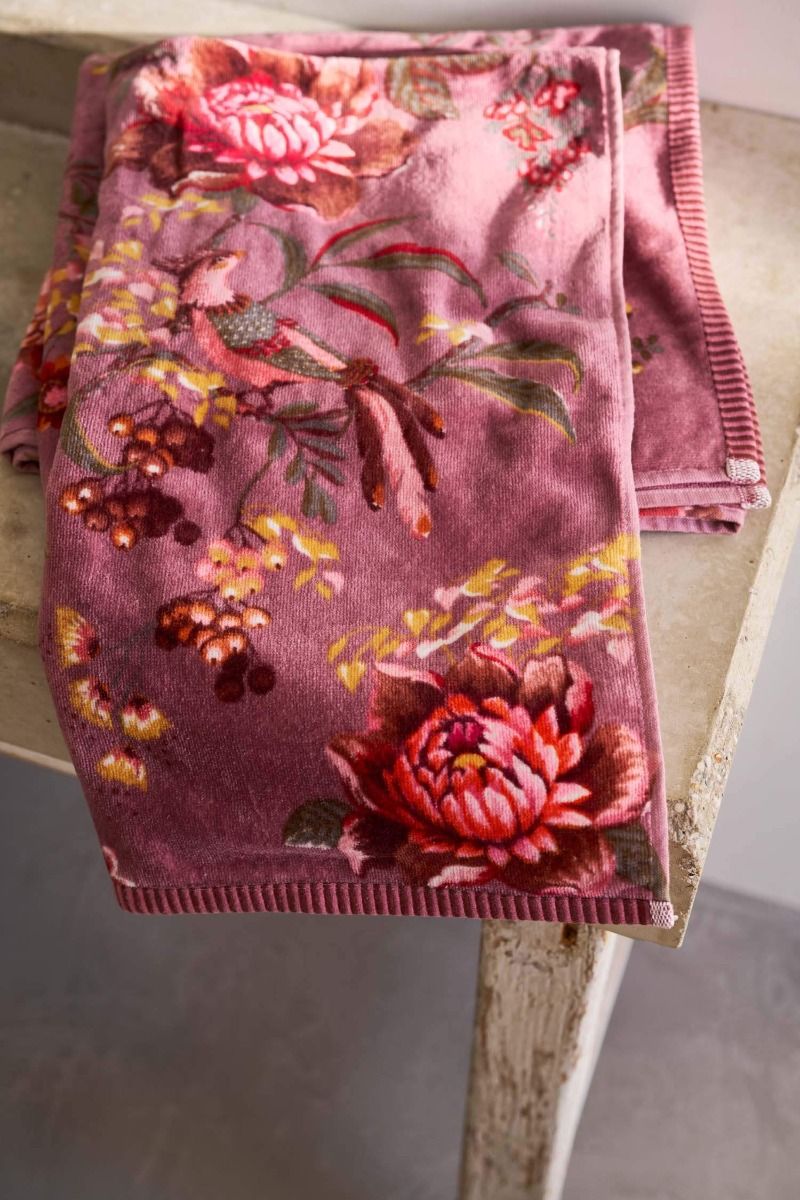 Ručník Secret Garden růžový – Pip Studio