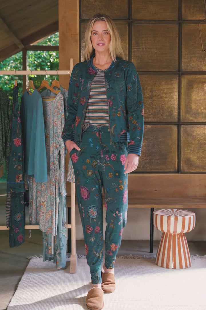 Damen-Bomberjacke Nicos – Coco Flower Blue