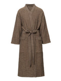 Saunové kimono z bavlny – Rento Kenno (hnědé)