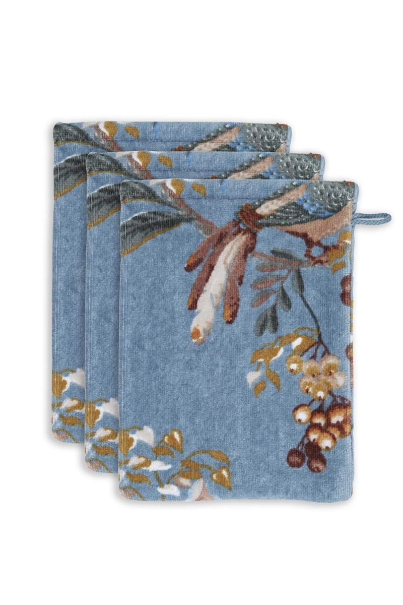 Mycí žínka Secret Garden modrá – Pip Studio