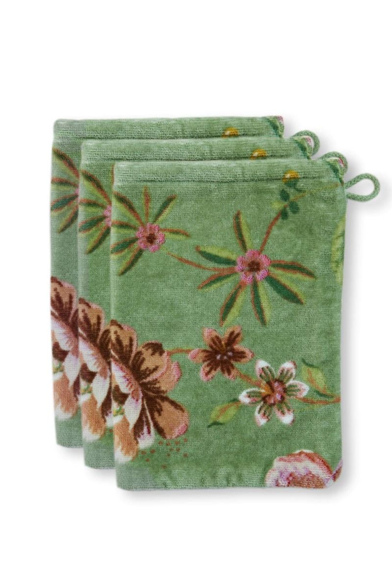 Mycí žínka Secret Garden zelená – Pip Studio