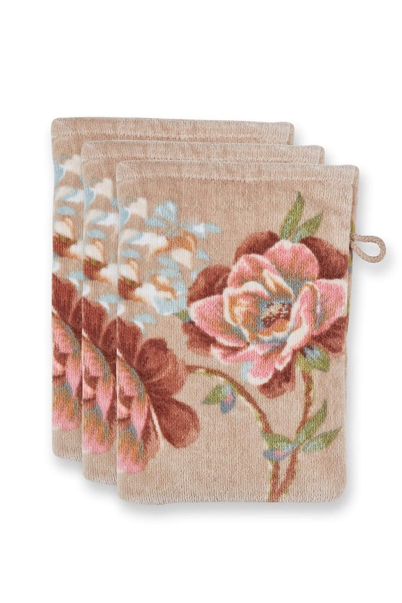 Waschlappen Secret Garden, beige – Pip Studio 