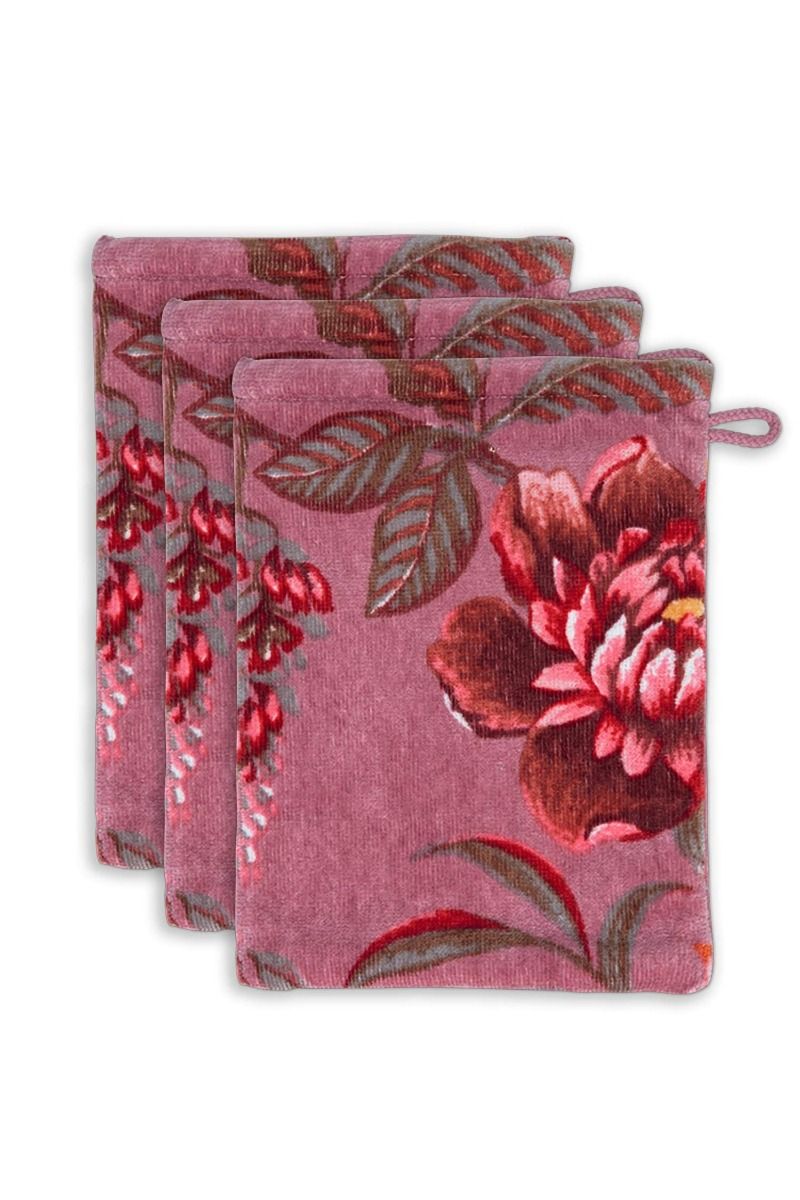 Mycí žínka Secret Garden růžová – Pip Studio