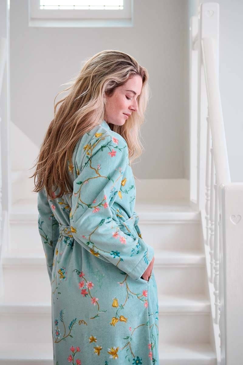 Luxusní župan Les Fleurs modrý - PIP Studio