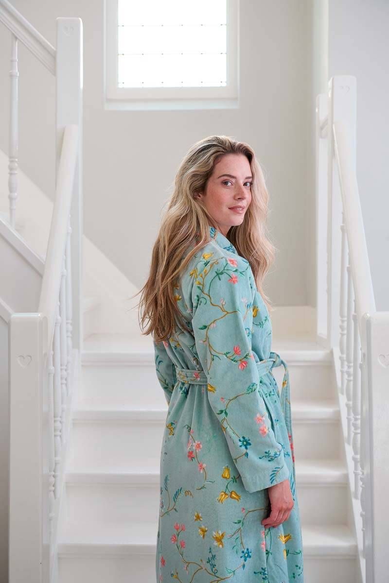 Luxusní župan Les Fleurs modrý - PIP Studio