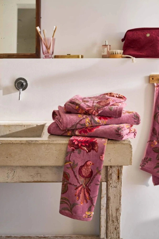 Mycí žínka Secret Garden růžová – Pip Studio