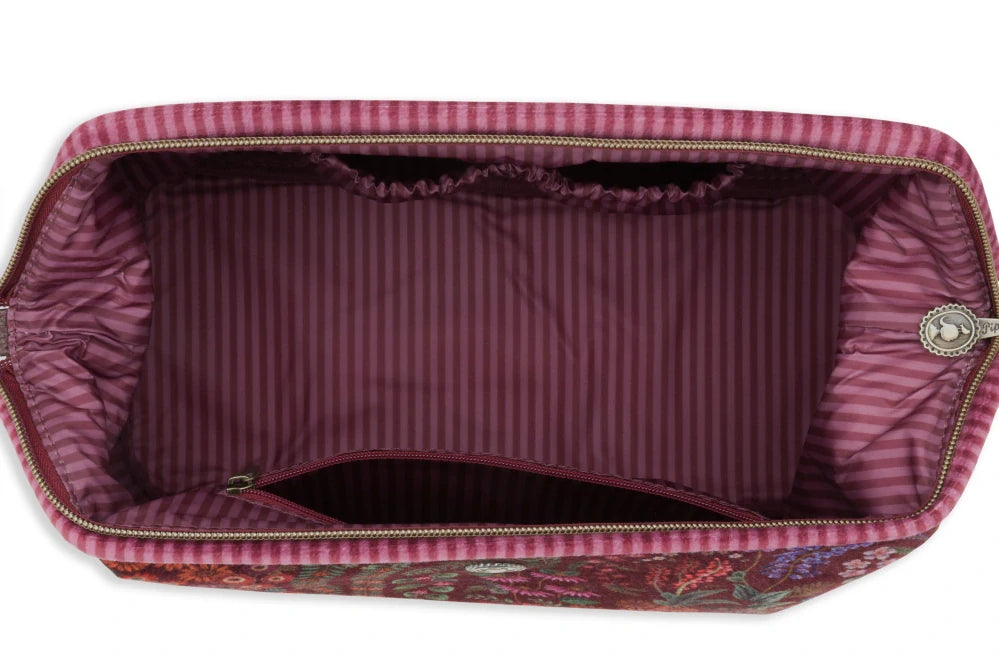Kosmetiktasche (mittelgroß) – Cooper Querida Velvet - Pip Studio (rot)