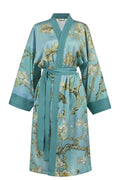 Van Gogh saténové kimono Sakura Blue