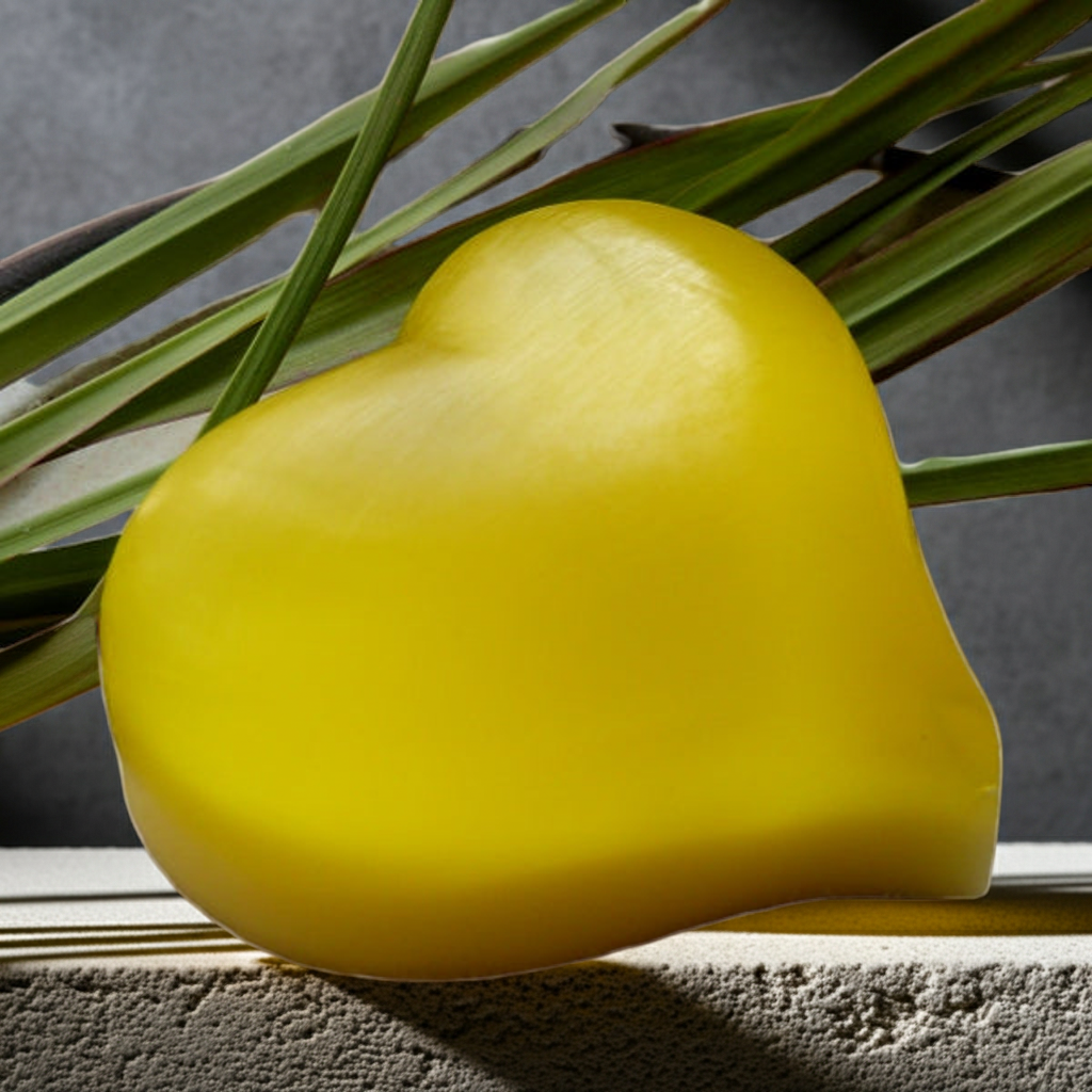 Přírodní mýdlo s kozím mlékem Lemongras – srdíčko