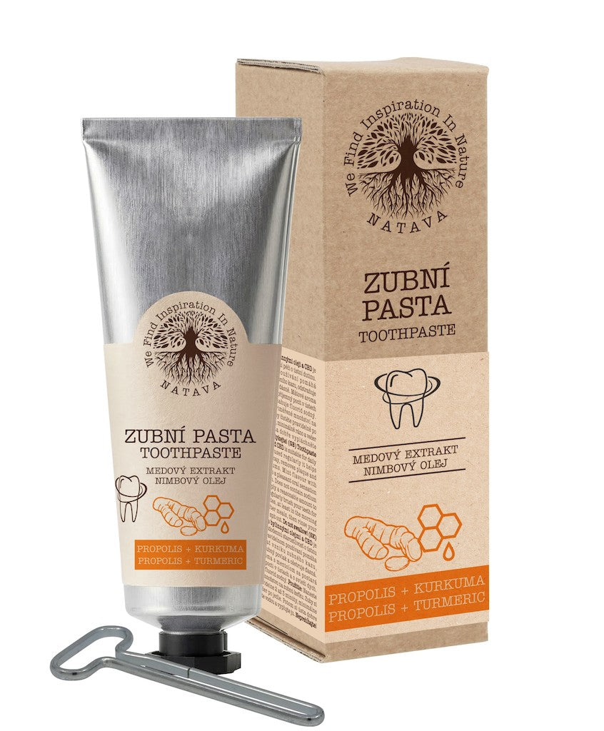 Přírodní zubní pasta Propolis/Kurkuma – Natava